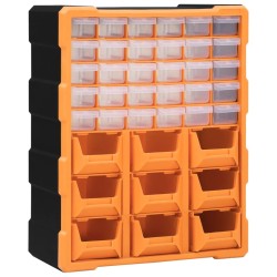 vidaXL Organizador multicajones con 39 cajones 38x16x47 cm
