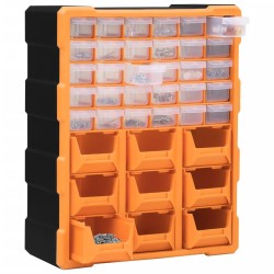 vidaXL Organizador multicajones con 39 cajones 38x16x47 cm