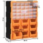 vidaXL Organizador multicajones con 39 cajones 38x16x47 cm vidaXL Organizador multicajones con 39 cajones 38x16x47 cm