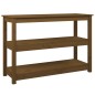 vidaXL Mesa consola de madera maciza de pino marrón miel 110x40x74 cm vidaXL Mesa consola de madera maciza de pino marrón miel 110x40x74 cm
