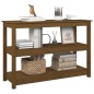 vidaXL Mesa consola de madera maciza de pino marrón miel 110x40x74 cm vidaXL Mesa consola de madera maciza de pino marrón miel 110x40x74 cm