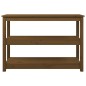 vidaXL Mesa consola de madera maciza de pino marrón miel 110x40x74 cm vidaXL Mesa consola de madera maciza de pino marrón miel 110x40x74 cm
