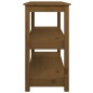 vidaXL Mesa consola de madera maciza de pino marrón miel 110x40x74 cm vidaXL Mesa consola de madera maciza de pino marrón miel 110x40x74 cm