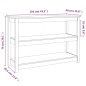 vidaXL Mesa consola de madera maciza de pino marrón miel 110x40x74 cm vidaXL Mesa consola de madera maciza de pino marrón miel 110x40x74 cm