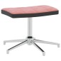 vidaXL Silla de relajación con reposapiés terciopelo y PVC rosa vidaXL Silla de relajación con reposapiés terciopelo y PVC rosa