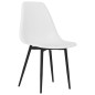 vidaXL Sillas de comedor 4 unidades blancas PP vidaXL Sillas de comedor 4 unidades blancas PP