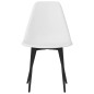 vidaXL Sillas de comedor 4 unidades blancas PP vidaXL Sillas de comedor 4 unidades blancas PP