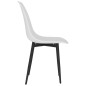 vidaXL Sillas de comedor 4 unidades blancas PP vidaXL Sillas de comedor 4 unidades blancas PP