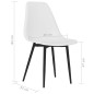 vidaXL Sillas de comedor 4 unidades blancas PP vidaXL Sillas de comedor 4 unidades blancas PP