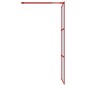 vidaXL Mampara puerta de ducha vidrio transparente ESG rojo 90x195 cm vidaXL Mampara puerta de ducha vidrio transparente ESG rojo 90x195 cm