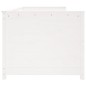 vidaXL Sofá cama madera maciza de pino blanco 90x190 cm
