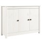 vidaXL Aparador de madera maciza de pino blanco 100x35x74 cm vidaXL Aparador de madera maciza de pino blanco 100x35x74 cm