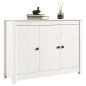 vidaXL Aparador de madera maciza de pino blanco 100x35x74 cm vidaXL Aparador de madera maciza de pino blanco 100x35x74 cm