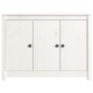 vidaXL Aparador de madera maciza de pino blanco 100x35x74 cm vidaXL Aparador de madera maciza de pino blanco 100x35x74 cm