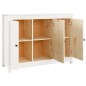 vidaXL Aparador de madera maciza de pino blanco 100x35x74 cm vidaXL Aparador de madera maciza de pino blanco 100x35x74 cm