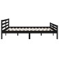 vidaXL Estructura de cama madera maciza negro Super King 180x200 cm vidaXL Estructura de cama madera maciza negro Super King 180x200 cm