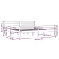 vidaXL Estructura de cama madera maciza negro Super King 180x200 cm vidaXL Estructura de cama madera maciza negro Super King 180x200 cm