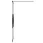 vidaXL Mampara de ducha vidrio ESG transparente negro 115x195 cm vidaXL Mampara de ducha vidrio ESG transparente negro 115x195 cm