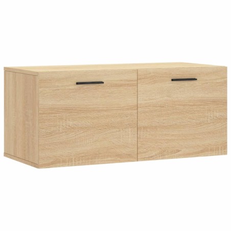 vidaXL Armario de pared madera ingeniería roble Sonoma 80x36,5x35 cm