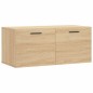 vidaXL Armario de pared madera ingeniería roble Sonoma 80x36,5x35 cm