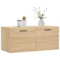 vidaXL Armario de pared madera ingeniería roble Sonoma 80x36,5x35 cm