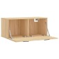 vidaXL Armario de pared madera ingeniería roble Sonoma 80x36,5x35 cm
