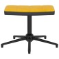 vidaXL Silla de relajación reposapiés terciopelo PVC amarillo mostaza vidaXL Silla de relajación reposapiés terciopelo PVC amarillo mostaza