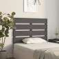 vidaXL Cabecero de cama madera maciza de pino gris 100x3x80 cm vidaXL Cabecero de cama madera maciza de pino gris 100x3x80 cm