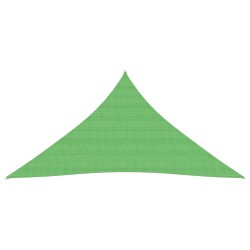 vidaXL Toldo de vela HDPE verde claro 160 g/m² 3x4x5 m