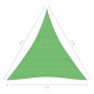 vidaXL Toldo de vela HDPE verde claro 160 g/m² 3x4x5 m vidaXL Toldo de vela HDPE verde claro 160 g/m² 3x4x5 m