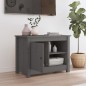 vidaXL Mueble de TV de madera maciza de pino gris 70x36,5x52 cm vidaXL Mueble de TV de madera maciza de pino gris 70x36,5x52 cm