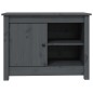 vidaXL Mueble de TV de madera maciza de pino gris 70x36,5x52 cm vidaXL Mueble de TV de madera maciza de pino gris 70x36,5x52 cm