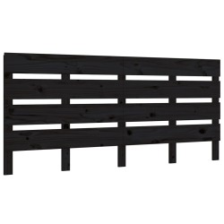 vidaXL Cabecero de cama madera maciza de pino negro 135x3x80 cm