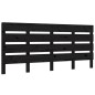 vidaXL Cabecero de cama madera maciza de pino negro 135x3x80 cm vidaXL Cabecero de cama madera maciza de pino negro 135x3x80 cm