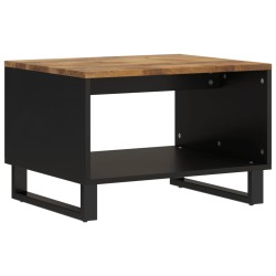 vidaXL Mesa de centro de madera maciza mango 60x50x40 cm