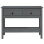 vidaXL Mesa consola de madera maciza de pino gris 100x35x75 cm vidaXL Mesa consola de madera maciza de pino gris 100x35x75 cm