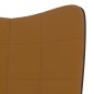 vidaXL Silla de relajación de terciopelo marrón y PVC vidaXL Silla de relajación de terciopelo marrón y PVC