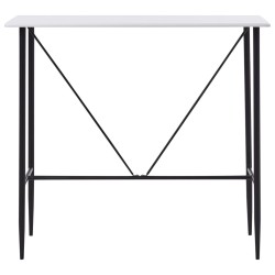 vidaXL Mesa alta de cocina MDF blanco 120x60x110 cm