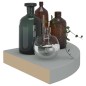 vidaXL Estantes flotantes de esquina 2 uds MDF gris 25x25x3,8 cm vidaXL Estantes flotantes de esquina 2 uds MDF gris 25x25x3,8 cm
