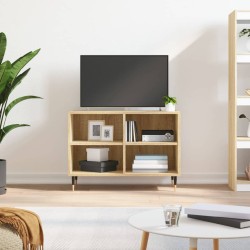 vidaXL Mueble de TV madera de ingeniería roble Sonoma 69,5x30x50 cm