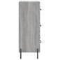 vidaXL Aparador de madera de ingeniería gris Sonoma 69,5x34x90 cm vidaXL Aparador de madera de ingeniería gris Sonoma 69,5x34x90 cm