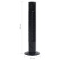 vidaXL Ventilador de torre con mando y temporizador Φ24x80 cm negro vidaXL Ventilador de torre con mando y temporizador Φ24x80 cm negro