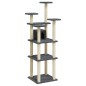 vidaXL Rascador para gatos con postes de sisal gris oscuro 171 cm vidaXL Rascador para gatos con postes de sisal gris oscuro 171 cm