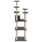vidaXL Rascador para gatos con postes de sisal gris oscuro 171 cm vidaXL Rascador para gatos con postes de sisal gris oscuro 171 cm