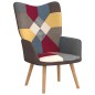 vidaXL Silla de relajación con reposapiés tela patchwork vidaXL Silla de relajación con reposapiés tela patchwork