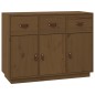 vidaXL Aparador de madera maciza de pino marrón miel 100x40x75 cm vidaXL Aparador de madera maciza de pino marrón miel 100x40x75 cm