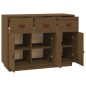 vidaXL Aparador de madera maciza de pino marrón miel 100x40x75 cm vidaXL Aparador de madera maciza de pino marrón miel 100x40x75 cm