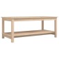 vidaXL Mesa de centro de madera maciza de pino 110x55x45 cm vidaXL Mesa de centro de madera maciza de pino 110x55x45 cm