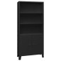vidaXL Estantería industrial acero negro 80x32x180 cm vidaXL Estantería industrial acero negro 80x32x180 cm