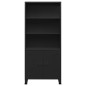 vidaXL Estantería industrial acero negro 80x32x180 cm vidaXL Estantería industrial acero negro 80x32x180 cm